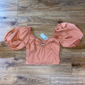 Abercrombie Puffed Sleeve Top
